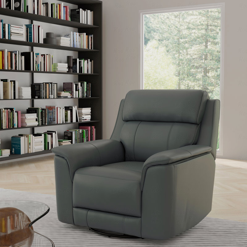 Fauteuil oscillant manuel avec fonction inclinable Oslo, Bleu