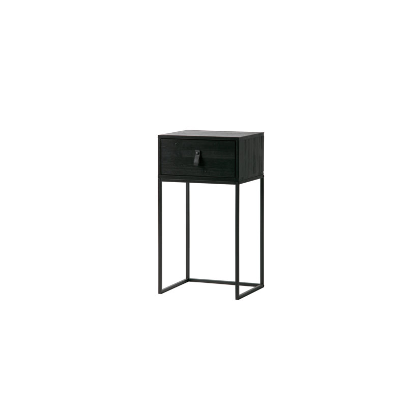 Zola 40cm W Metal Bedside Table