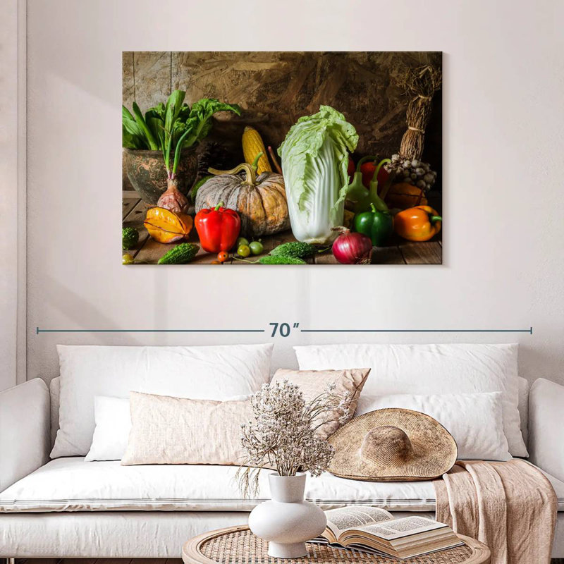 Yarlin Vegetables, 30" H x 45" W