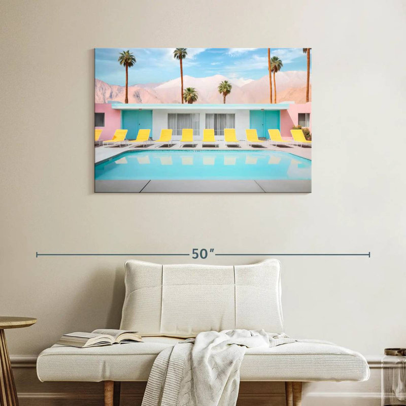 Lilie Palm Springs Pool Day, H 26 po x l 39 po