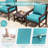 Outdoor Deep Seating Cushion Set Indoor And Outdoor Seat / Back Cushion, Available In 4 Sizes-929802360-929802339