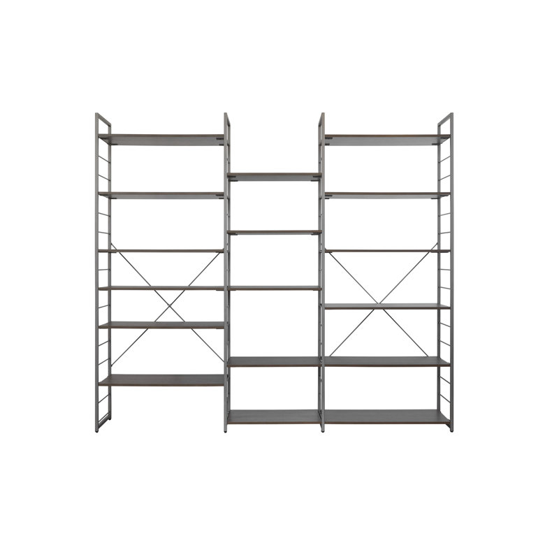 Scheffler Etagere Bookcase, (11 Shelves) 79"H x 90"W x 19"D