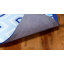 Tapis bleu / ivoire en coton touffeté à la main Krystyna-21773758