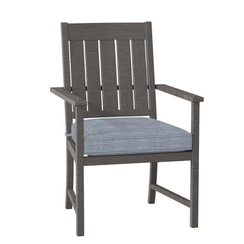 Chaise avec accoudoirs Croquet - gris ardoise, Chambray Rollo, Welt, Gris ardoise
