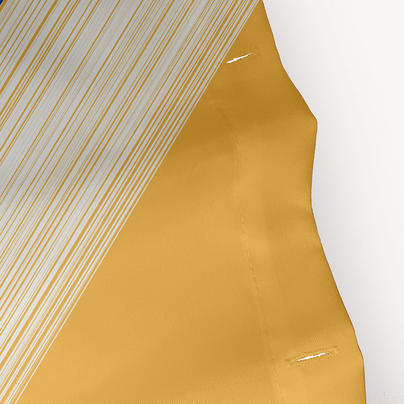 Hancock Geometric Shower Curtain, Yellow
