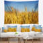Tapisserie de champ paysage doré doré clair-28489045