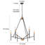 6 - Light Dimmable Sphere Chandelier