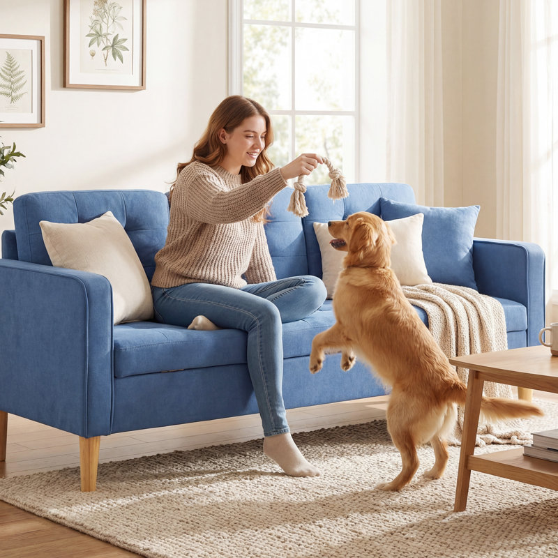 3 Seater Sofa, Blue