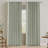 Linen Curtains for Living Room 2 Panels Back Tab Loop Pocket Textured Light Filtering Semi Sheer Rustic Farmhouse Boho Curtain for Bedroom , Sea Grass-16304808-16304813