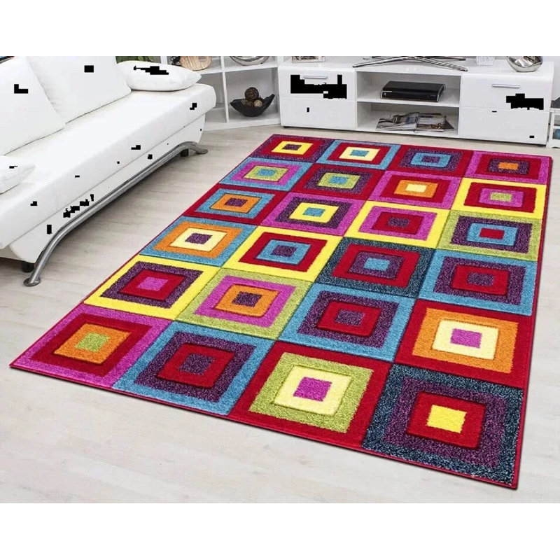Modern Stylish Multi Colour Hand Carved Area Rugs Soft Living Room Bedroom Carpet Hallway Floor Mat, Rectangle 160 x 230cm