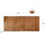  Tapis de douche anti-dérapant extra-long en bois de teck