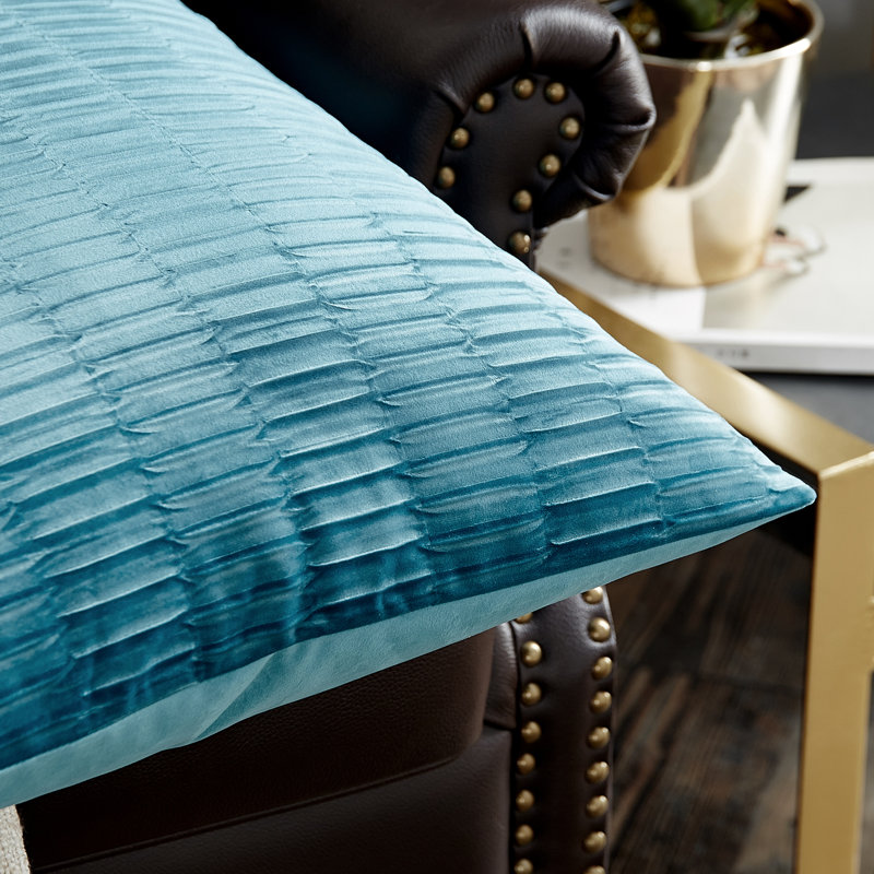 Square Cushion Cover, Storm Blue