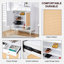 Armoire de rangement moderne et minimaliste, armoire à chaussures en rotin, armoire de lit