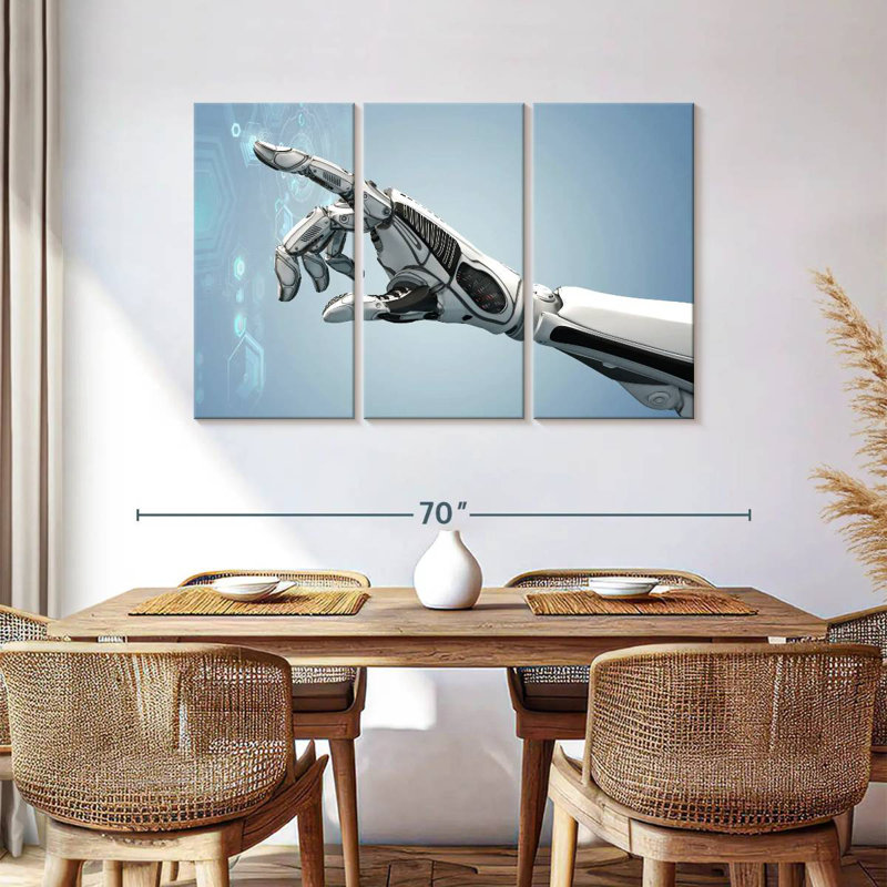 Kelan Futuristic Robot Arm, 36" H x 57" W