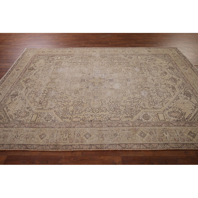 Distressed Wool Traditional Area Rug 6x10