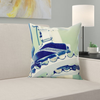 Road Bike Throw Pillow