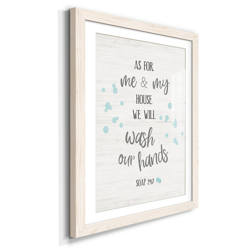Soap 24/7 - Cadre photo, impression d'art textuel, H 31,5 po x l 23,5 po x P 1,5 po, Blanc