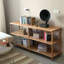 Grande bibliothèque avec 3 tablettes pour le salon, le bureau et la chambre à coucher-111089180