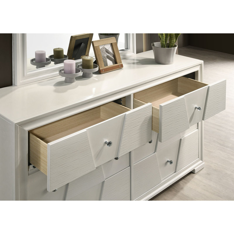 Commode 6 tiroirs avec miroir Montes