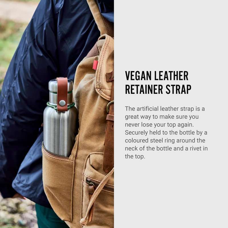Insulated Water Bottle 500ml, Green