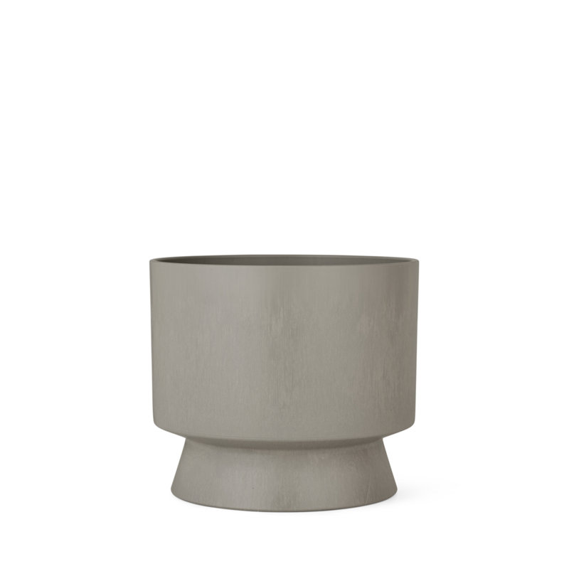 Pot à fleurs en plastique recyclé, H 8,3 po x l 9,4 po x P 9,4 po, Sable