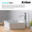 Ceramic Rectangular Vessel Bathroom Sink with Faucet-3955130