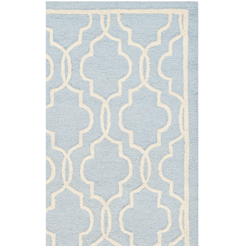 Cannen Hand Tufted Wool Geometric Rug, Runner 2'6" x 8'