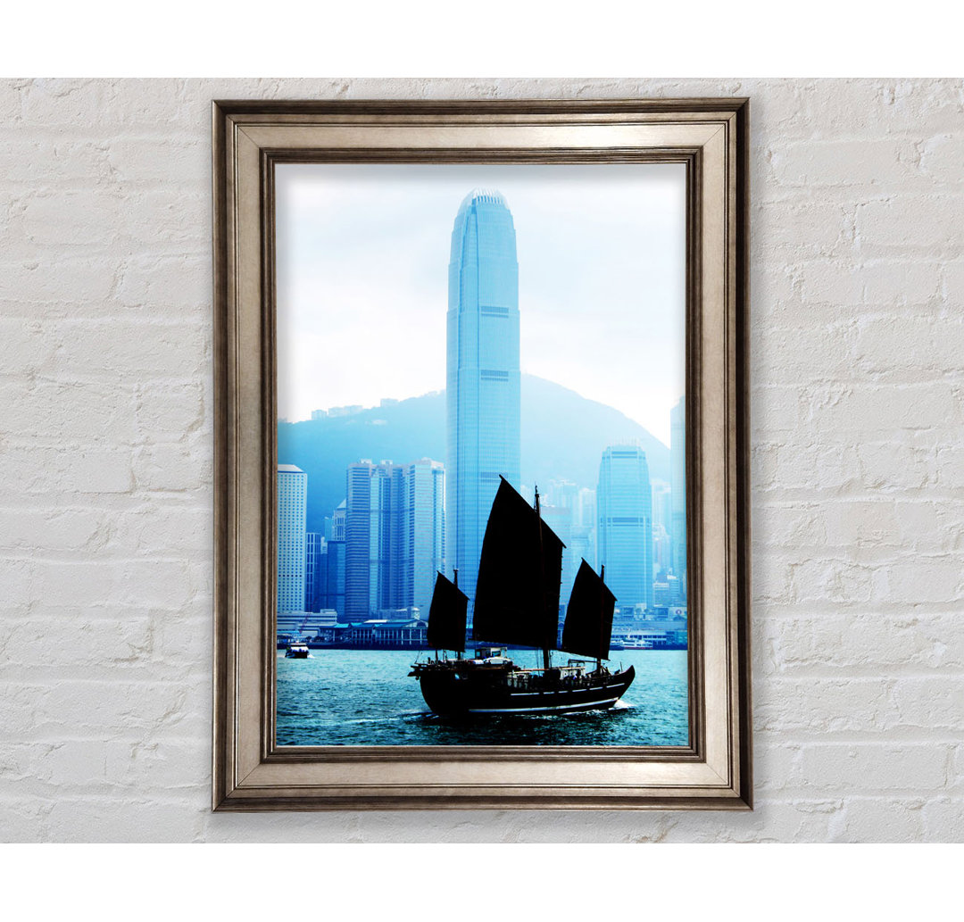 Hong Kong Harbour Morning Mist - Einzelbildrahmen Kunstdrucke