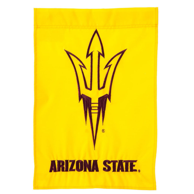 Mélange de polyester à 2 côtés 18 x 13 po arizona state drapeau de jardin