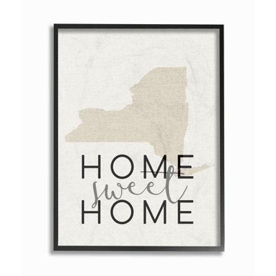 « home doux home new york typography », art textuel