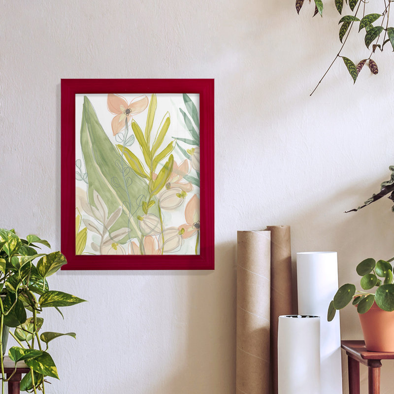 Island Flora I, Rouge, H 11 po x l 9 po x P 1 po