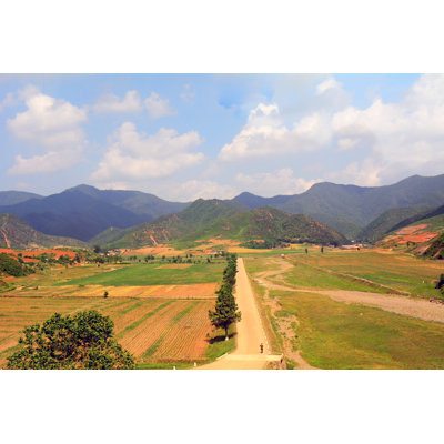 Countryside, North-korea by Nyiragongo - Wrapped Canvas Print