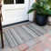 Kinslee Washable Striped Indoor / Outdoor Rug