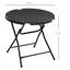 Round Metal Folding Outdoor Bistro Table , 80cm cm W 80cm cm D