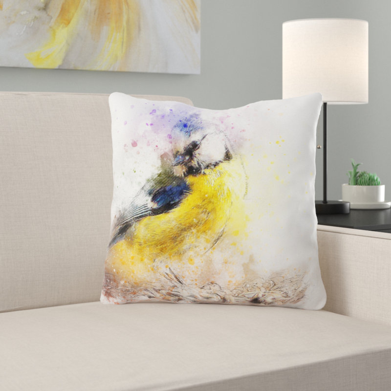 Coussin oiseau Waterloo, Intérieur, Microsuède
