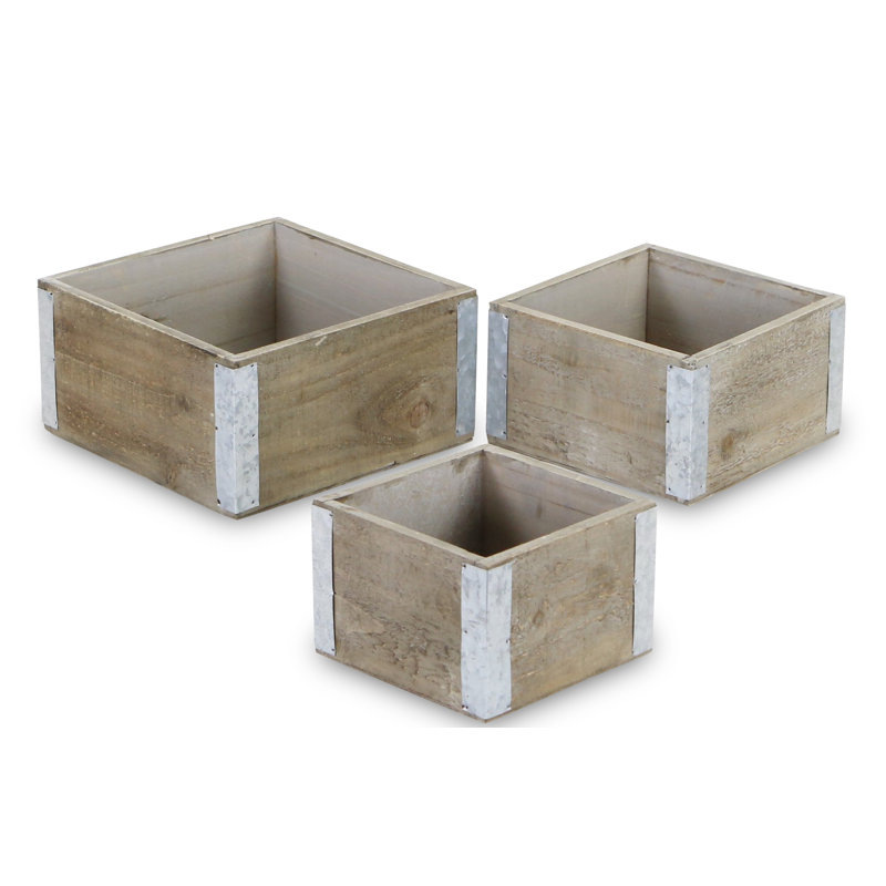 Kaitlin Handmade Wood Planter Box