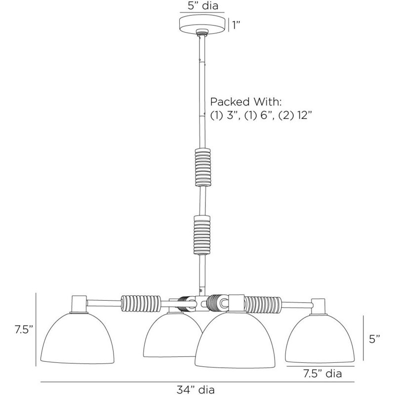Eli 4 - Light Chandelier