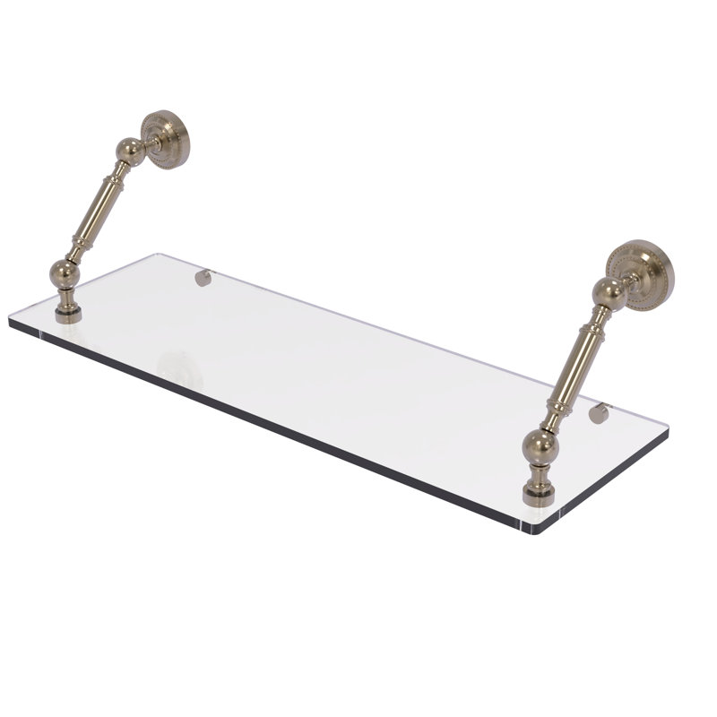 Tablette flottante Marchmont, Étain antique, H 7,3 po x l 24 po x P 8 po