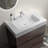 White Floating Vanity - Wall-Mounted, Sink (No Drain/Faucet), Pre-Assembled​