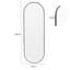 Lottie Oval Metal Framed Wall Mounted Full Length Mirror-1420447733-1460358052