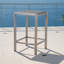 Outdoor Aluminum Frame Bar Table With PE Rattan Top, Patio Table