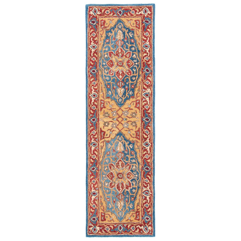 Farnhamville Hand Tufted Wool Oriental Rug, Runner 2'3" x 8'