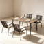 Ensemble repas pour 4 personnes avec table et fauteuils-132143448-132143449