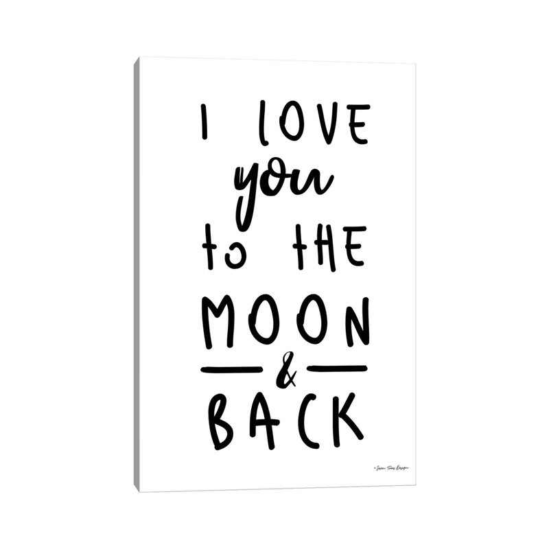 To The Moon - Print on Canvas, Wrapped Canvas, 66.04cm H x 45.72cm W x 3.81cm D
