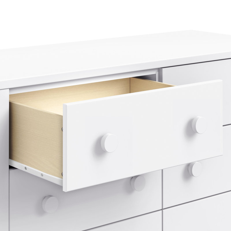 Commode 6 tiroirs Sammy, Blanc