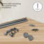 Ensemble de tringle à rideaux simple ajustable de 5/8 po de diamètre avec faiteaux Maniglia,-667076101-667076098