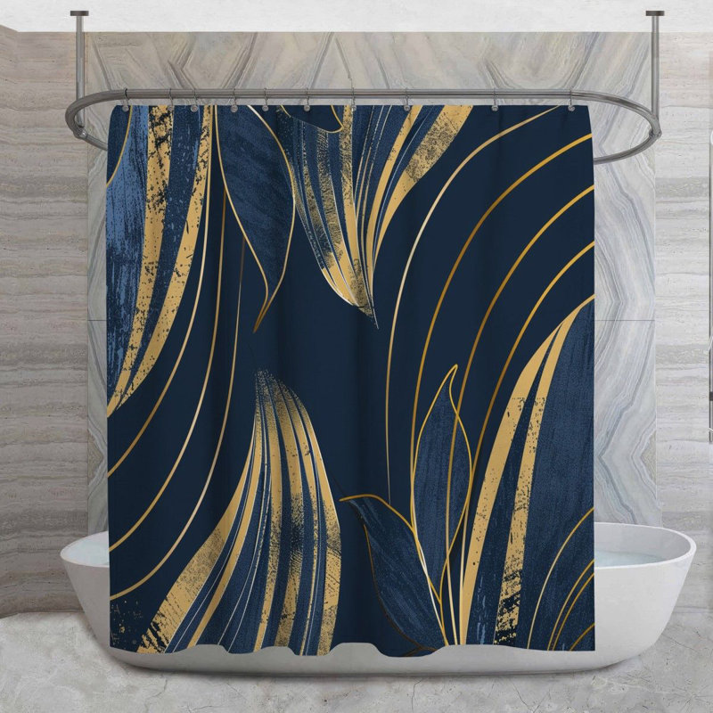 Rideau de douche Botanical, H 73 po x l 70 po