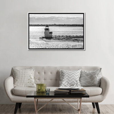 " USA, New England, Massachusetts, Nantucket Island, Nantucket Town, Brant Point Lighthouse From Nantucket Ferry "