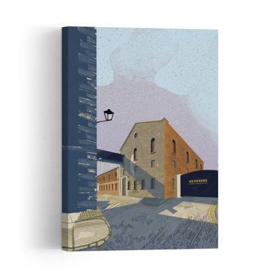 Affiche murale représentant une porte urbaine historique abstraite d'architecture contemporaine.