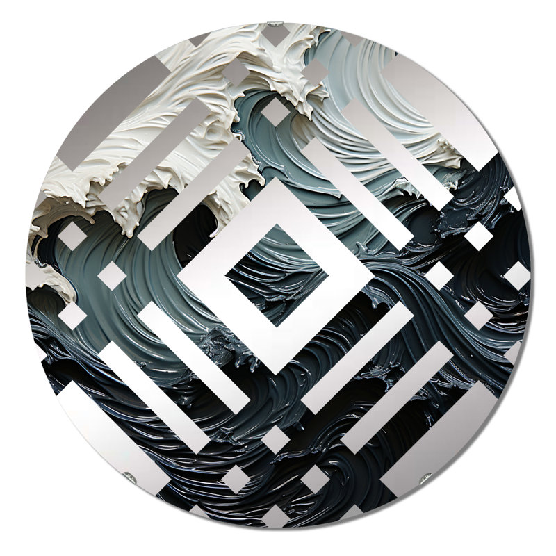 Troxler - Diamond Decorative Mirror, 31.4" x 31.4"